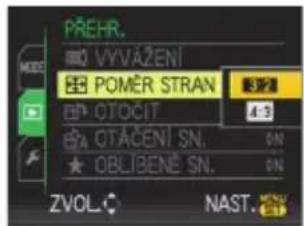 PREHR. VYVÁZENÍ POMĚR STRAN OTOCIT OTÁČENÍ SN. OBLIBENÉ SN. ZVOL. NAST.