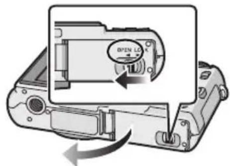 PANASONIC Lumix DMC-FX150 - Vkládání a vyjímání karty (volitelné příslušenství)/akumulátoru - 2