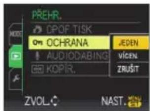 PREHR. CPOF TISK Om OCHRANA JEDEN AUDIOABING VICEN ZRUŠIT KOPIR. ZVOL. NAST.