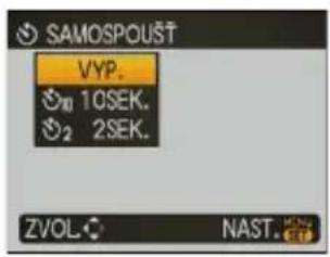SAMOSPOUST VYP. ISO 10SEK. ISO 2SEK. ZVOL. NAST.
