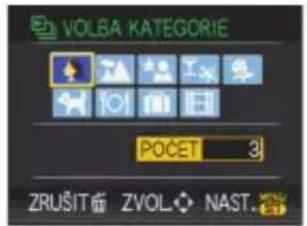 VOLBA KATEGORIE POČET 3 ZRUŠIT ZVOL NAST.