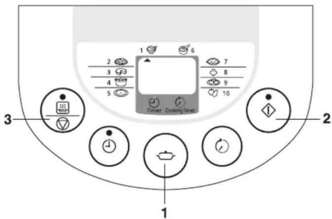 1 2 3 4 5 6 7 8 9 Timer Cooking Timer Timer Cooking Timer 1 2 3 2