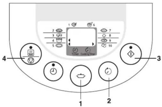 1 2 3 4 5 6 7 8 9 10 Timer Cooking Timer 4 3 1 2