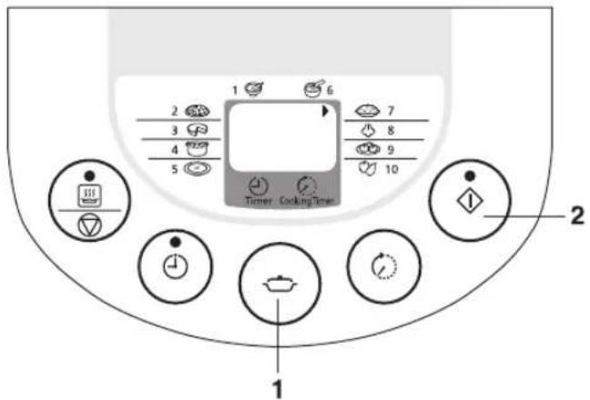1 2 3 4 5 6 7 8 9 10 Timer Cooking Time 1 2