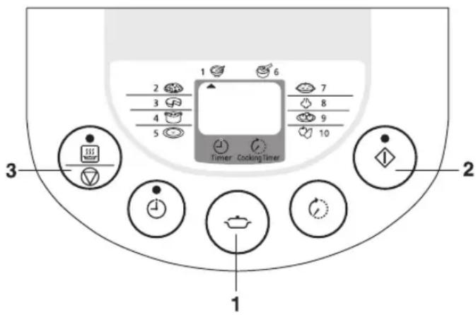 1 2 3 4 5 6 7 8 9 Timer: Cooking Timer Timer: Cooking Timer 1 2 3 1
