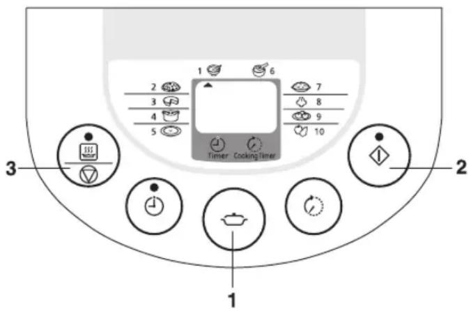1 2 3 4 5 6 7 8 9 Timer Cooking Timer Timer Cooking Timer 1 2 3 1