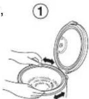 PANASONIC SR-TMJ501 - Put the inner pan into the body and close the outer lid. - 1