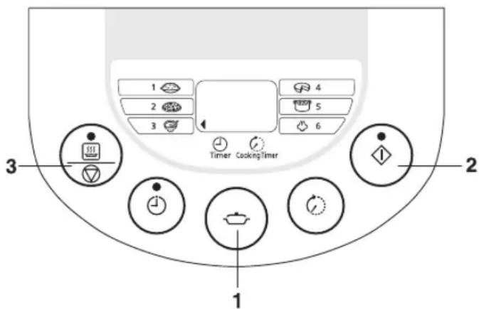 1 2 3 4 5 6 Timer CookingTimer 1 2 3 1