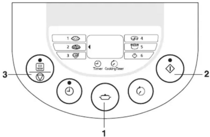 1 2 3 4 5 6 Timer CookingTimer 1 2 3 1
