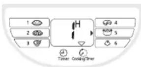 1 2 3 4 5 6 Timer Cooking/Timer