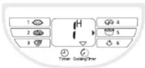 1 2 3 4 5 6 Timer CoolingTimer