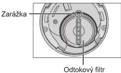 Zarážka Odtokový filtr