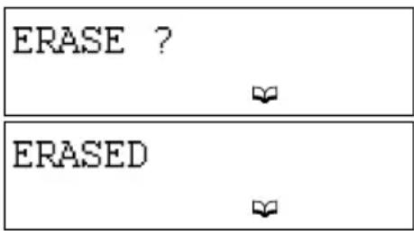 ERASE ? ERASED