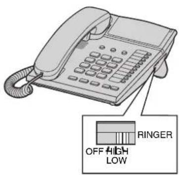 RINGER OFF HIGH LOW