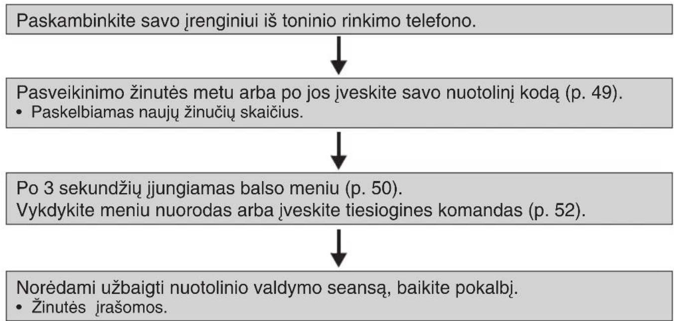 PANASONIC KX-TS620FX - Nuotolinio valdymo suvestinė - 1