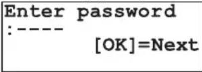 Enter password :---- [OK]=Next
