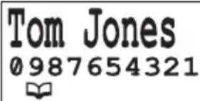 Tom Jones 0987654321