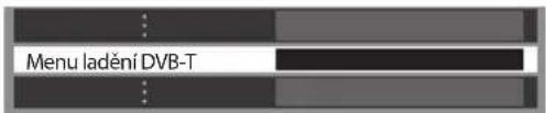 Menu ladění DVB-T