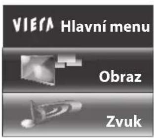 VIERA Hlavní menu Obraz Zvuk