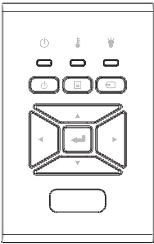 OPTOMA ZW500T - Utiliser le panneau de contrôle - 1