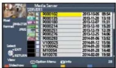 Media Server SERVER1 P000102 2013-10-05 09:54 P000135 2013-11-20 13:18 P000180 2013-12-07 11:31 P000214 2013-12-10 15:20 P000251 2013-12-19 12:39 P000276 2013-12-25 14:06 P000293 2014-01-06 13:52 V100025 2014-01-12 15:56 V100042 2014-01-20 10:08 M10054 2014-01-28 14:48 M10078 2014-02-09 19:58 View Option Menu Info 28 Shkshow