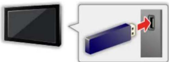 PANASONIC Viera TX-65CR850E - ■ Vložení / vyjmutí USB Flash disku - 1