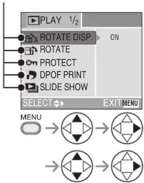 PANASONIC Lumix DMC-LZ1 - Using the [PLAY] mode menu - 2