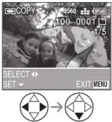 COPY 2560 100-0001 1/5 SELECT SET EXIT MENU