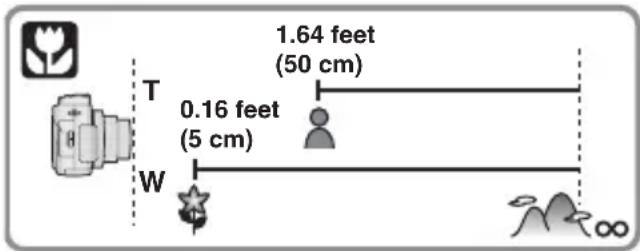 1.64 feet (50 cm) 0.16 feet (5 cm) T W ∞