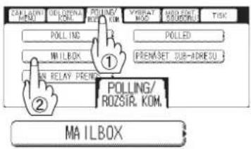 CAN LONDON NEW DELOPEN KOM. POLLING/ REPLY KOM. VIRLAT MAX MOD. RENT GUSBORI TISK POLL INC WILBOX ① POLLED PRENASSET SUB-ADDEDU AN RELAY PREN POLLING/ ROZSIR. KOM. ② MAILBOX