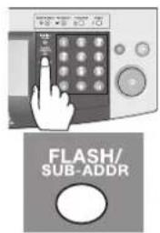 FLASH/ SUB-ADDR