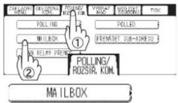 CAULAVI BEED DELICING KOM. POLLING/ KOM. POUNING KOM. VIRNAT MAC BASO FOR KOM. TICK POLLING POLLED MIN ILBOX PREMSET SUB-ADDED MIN RELAY PREM POLLING/ ROZSIR, KOM. ① ② MAILBOX