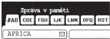 Zpráva v paměti #AB CDE FGH IJK LMN OPQ RST AFRICA