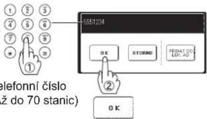 1 2 3 4 5 6 7 8 9 * ① 5551234 OK STORMO PRINT DO LOC AD ② OK