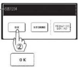 5551234 OK NTORMO PEDAT DO LO: AG ② OK