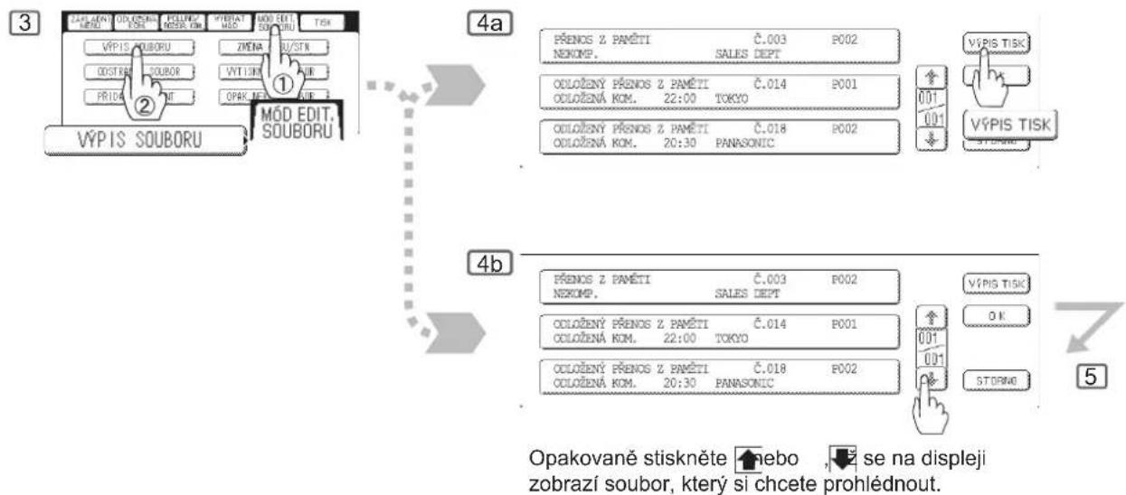 PANASONIC DP-8032 - Ukázka seznamu souborů - 1