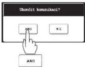Ukončit komunikaci? AND NE AND