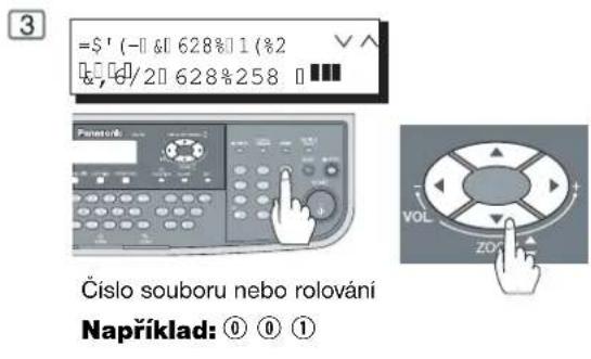 3 =$' (-1 & 628%1 (%2 #, 0/2 628%258 Panetrol Číslo souboru nebo rolování Například: ① ② ①