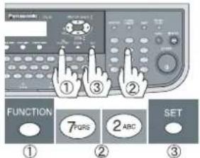 FUNCTION 7PQRS 2ABC SET
