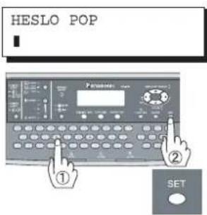 PANASONIC DP-180 - ■Nastavení přístupové klávesy POP - 3