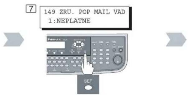 7 149 ZRU. POP MAIL VAD 1:NEPLATNE SET