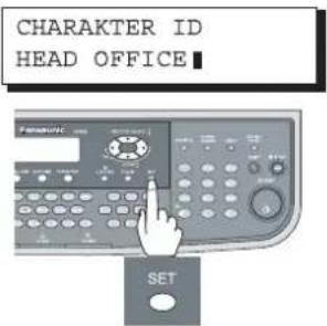 CHARACTER ID HEAD OFFICE PARAMETER SET