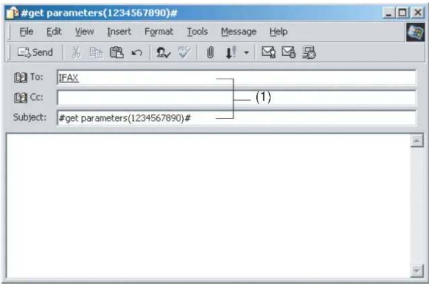 #get parameters(1234567890)# File Edit View Insert Format Tools Message Help Send To: IFAX Cc: (1) Subject: #get parameters(1234567890)#