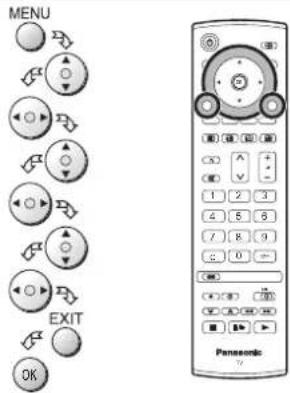 MENU EXIT OK Panasonic