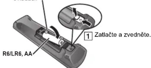 R6/LR6, AA 1 Zatlačte a zvedněte.
