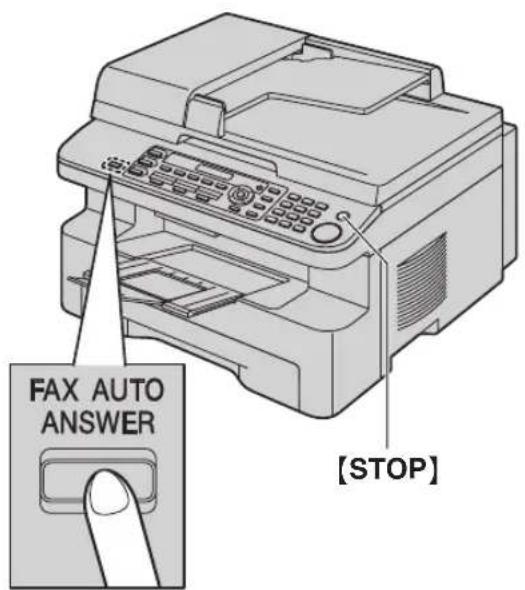FAX AUTO ODPOVĚĎ [STOP]