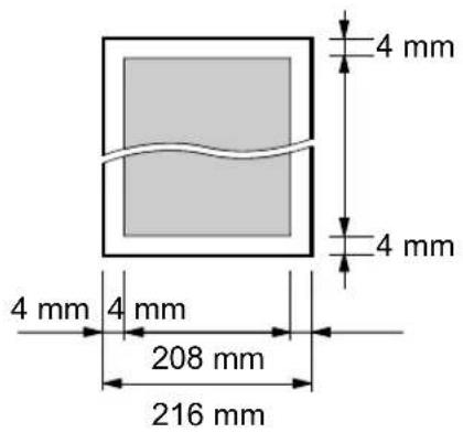 4 mm 4 mm 4 mm 4 mm 208 mm 216 mm