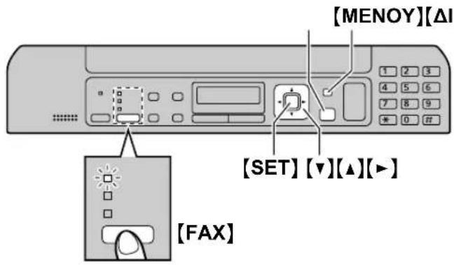 [ΜΕΝΟΥ][ΔΙ] 1 2 3 4 5 6 7 8 9 * 0 #f [SET] [▼][▲][►] [FAX]