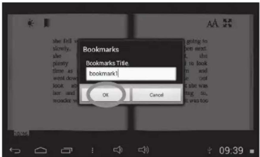 Bookmarks Bookmarks Title. bookmark1 OK Cancel