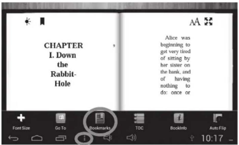 CHAPTER I. Down the Rabbit- Hole Alice was beginning to get very tired of sitting by her sister on the bank, and of having nothing to do: once or Font Size Go To Bookmarks TOC Bookinfo Auto Flip 10:17 -